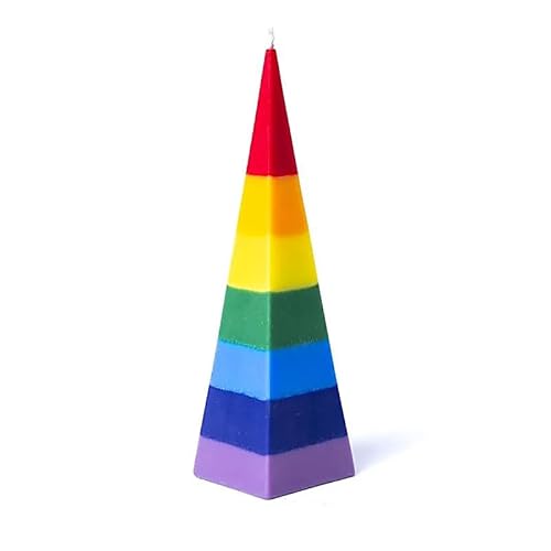 LivuX Pyramidenkerze Chakren ohne Duft – Handgefertigt aus nachhaltigem Palmkernwachs – Unparfümierte Chakra-Kerze – 21x6 cm – 280 g – Brenndauer 20–24 Std. 1380 LivuX Pyramidenkerze Chakren ohne Duft – Handgefertigt aus nachhaltigem Palmkernwachs – Unparfümierte Chakra-Kerze – 21x6 cm – 280 g – Brenndauer 20–24 Std. 1380 von LivuX