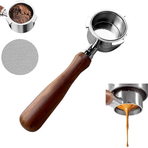 Liwankaqi Siebträger 51mm, Doppel Auslauf 3 Ohren Portafilter Kompatibel mit Puck Sieb Filterkorb Kompatibel mit DeLonghi EC680/ EC685 Espressomaschine Liwankaqi Siebträger 51mm, Doppel Auslauf 3 Ohren Portafilter Kompatibel mit Puck Sieb Filterkorb Kompatibel mit DeLonghi EC680/ EC685 Espressomaschine von Liwankaqi