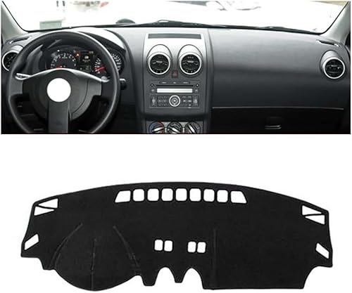 Liweibin Auto Armaturenbrett Abdeckmatte für Nissan Qashqai (Without Navigation) 2008-2015, rutschfest Sonnenschutz Dashmat Armaturenbrett Abdeckung Matte,LHD von Liweibin