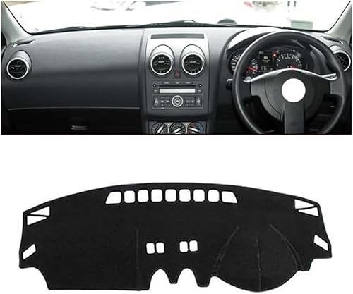 Liweibin Auto Armaturenbrett Abdeckmatte für Nissan Qashqai (Without Navigation) 2008-2015, rutschfest Sonnenschutz Dashmat Armaturenbrett Abdeckung Matte,RHD von Liweibin