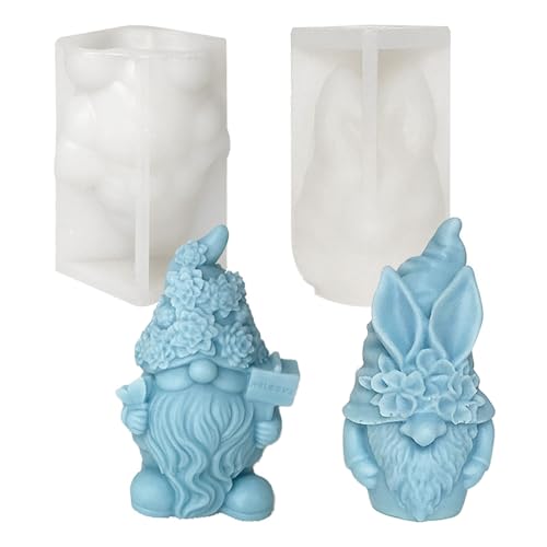 Liwein Silikonform Weihnachten Wichtel, 2 Stück DIY Santa Zwerg Silikonform Kerzenhalter, Silikonform Kerze Weihnachtsmann, 3D Silikonformen Gießformen für Duftkerzen Seifen Süßigkeiten Gießformen Liwein Silikonform Weihnachten Wichtel, 2 Stück DIY Santa Zwerg Silikonform Kerzenhalter, Silikonform Kerze Weihnachtsmann, 3D Silikonformen Gießformen für Duftkerzen Seifen Süßigkeiten Gießformen von Liwein