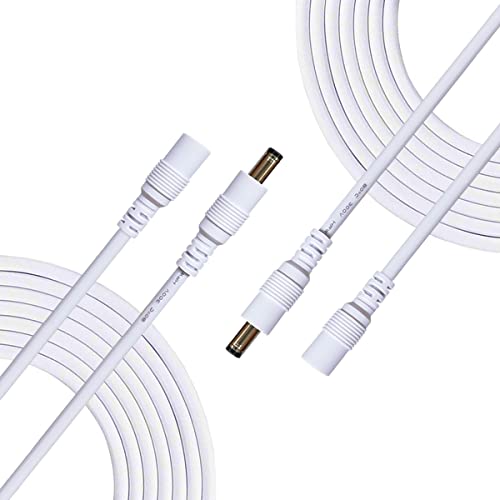 Liwinting 2m/6.56Feet Verlängerungskabel 2.5 mm x 5.5 mm DC Anschlusskabel Gleichstrom Verbinderkabel Verteiler Männlich zu Weiblich für Netzteil, CCTV-Kamera - Weiß Liwinting 2m/6.56Feet Verlängerungskabel 2.5 mm x 5.5 mm DC Anschlusskabel Gleichstrom Verbinderkabel Verteiler Männlich zu Weiblich für Netzteil, CCTV-Kamera - Weiß von Liwinting