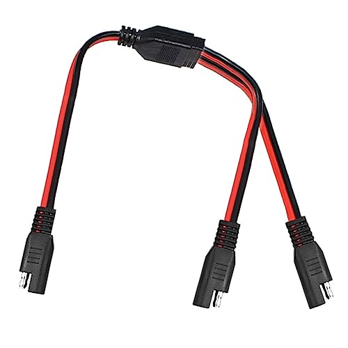 Liwinting SAE-Y-Splitter 1 auf 2 SAE-Verlängerungskabel SAE-Verlängerungskabel Solarzellen-Photovoltaikkabel Stecker auf Buchse Verlängerungskabel Kugel SAE eins Punkt zwei 18AWG 30cm von Liwinting