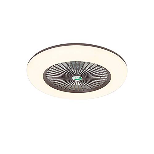 Lixada Deckenventilator mit Beleuchtung LED-Licht Einstellbare Windgeschwindigkeit mit Fernbedienung Ohne Batterie 36W Moderne LED-Deckenleuchte für Schlafzimmer Wohnzimmer Esszimmer,Braun von Lixada