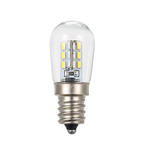 Lixada LED Mini Kühlschrank Licht Kühlschrank Lampe E12 Glühbirne Socket Halter SMD3014 (Weiß,1 Stück) von Lixada