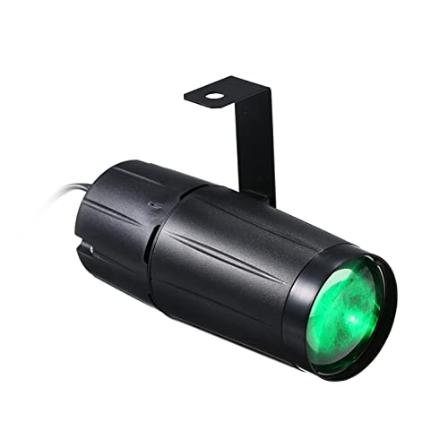Lixada Pinspot LED DJ Effekt Licht, Party Club Bar Bühne Lampe, AC90-240V 10 Watt LED Mini Strahl Spot Bühnenlicht Leuchte für Disco KTV Bar Club Party Entertainment DJ,Grün von Lixada