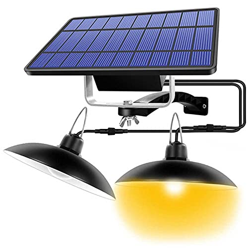 Lixada Solar Hängelampe, Solar Hängeleuchte Solarleuchte Solarlampe außen für Gartenhaus, Camping, Wandern, Angeln, Gartenhaus【IP65 Wasserdicht】, Warmweiß von Lixada