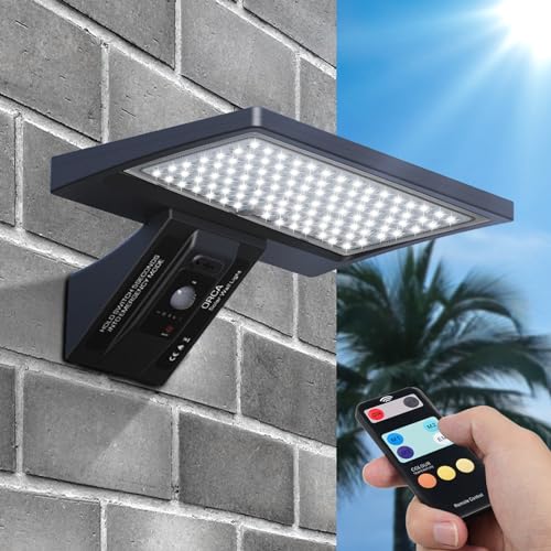 Lixada Solarlampen für Außen, Solar Lampe Outdoor 4 Modes IP67 Wasserdichte Solarlampe Solar Strahler mit Bewegungsmelder Aussen Solar für Garten, Garage, Haustür [Energieklasse F] von Lixada