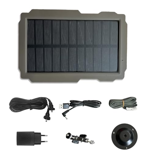 Lixada Trail Camera Solar Panel Kit 3000mAh 6V-12V Rechargeable with 360° Rotable Holder and 10ft Cable, Solar Charger for Hunting Camera Lixada Trail Camera Solar Panel Kit 3000mAh 6V-12V Rechargeable with 360° Rotable Holder and 10ft Cable, Solar Charger for Hunting Camera von Lixada