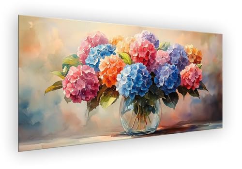 Malen Nach Zahlen Erwachsene Chrysantheme,Malen Nach Zahlen Vase Paint by Numbers DIY Handgemalt Ölgemälde Kit Mit Pinseln und Acrylfarbe Knitterfreie Leinwand Kit Geschenk für Wanddeko 40x80cm XD-243 von Lixfagng
