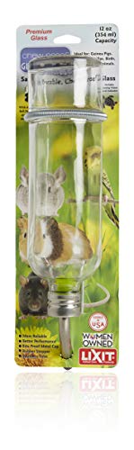 Lixit FBGB-12 Kaufeste Glasflasche für kleine Tiere/Vögel, 340 ml von Lixit