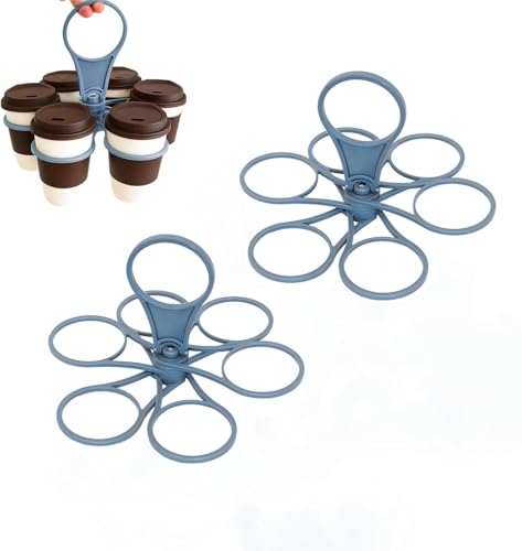 2 Stück Getränketräger Mit Griff - Getränkehalter Klappbar Faltbar Stabil Mit Griff, Becherhalter Rotierend Tassenhalter, Becherhalter Festival, Festival Cup Holder 6 Flaschen 2 Stück Getränketräger Mit Griff - Getränkehalter Klappbar Faltbar Stabil Mit Griff, Becherhalter Rotierend Tassenhalter, Becherhalter Festival, Festival Cup Holder 6 Flaschen von Lixstyea