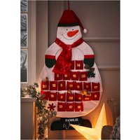 Schneemann Adventskalender Mit Schneemann-Design Personalisiert Name Oder Nachname | Weihnachten Geschenk Advent Kalender Nikolaus von LiyaTasarimAtelier