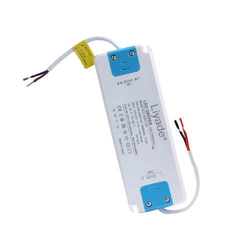 LED Netzteil 24V 60W, Ultra Dünn LED Driver 2.5A, LED Trafo 230V auf 24V, LED Transformator AC zu DC Schalt Niedervolttrafo, LED Treiber für LED Beleuchtungen LED Birnen Lichtstreifen von Liyade