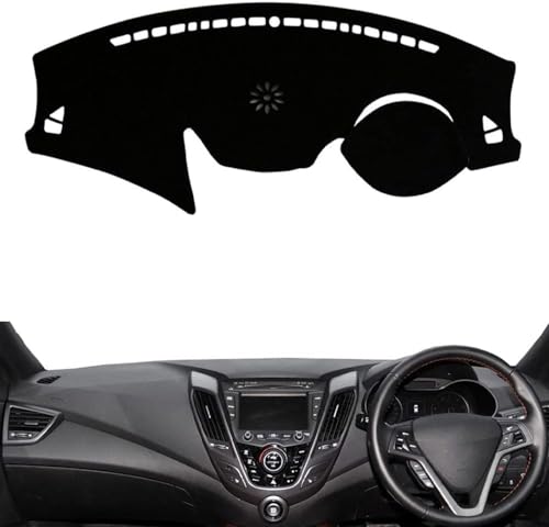 LiyanWu Auto Armaturenbrett Schattierung Matte, Für Hyundai Veloster 2012-2017 Armaturenbrett-Abdeckung Sonnenschutz Pad Instrument Panel Teppiche von LiyanWu