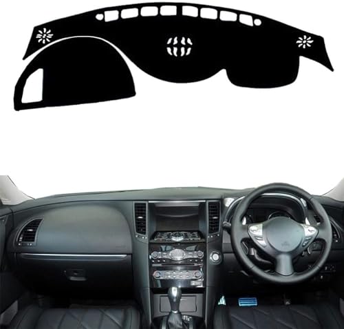 LiyanWu Auto Armaturenbrett Schattierung Matte, Für Infiniti QX70 2008-2020 Armaturenbrett-Abdeckung Sonnenschutz Pad Instrument Panel Teppiche LiyanWu Auto Armaturenbrett Schattierung Matte, Für Infiniti QX70 2008-2020 Armaturenbrett-Abdeckung Sonnenschutz Pad Instrument Panel Teppiche von LiyanWu