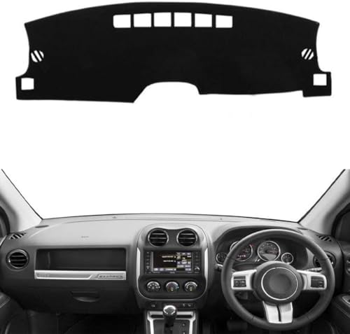 LiyanWu Auto Armaturenbrett Schattierung Matte, Für Jeep Patriot 2010-2017 Armaturenbrett-Abdeckung Sonnenschutz Pad Instrument Panel Teppiche von LiyanWu