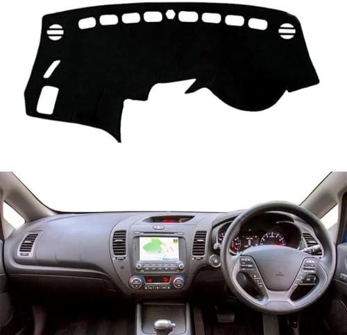 LiyanWu Auto Armaturenbrett Schattierung Matte, Für Kia K3 2013-2018 Armaturenbrett-Abdeckung Sonnenschutz Pad Instrument Panel Teppiche von LiyanWu