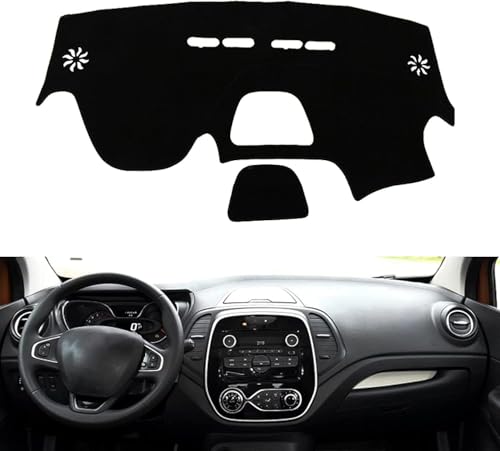 LiyanWu Auto Armaturenbrett Schattierung Matte, Für Renault Captur 2014-2017 Armaturenbrett-Abdeckung Sonnenschutz Pad Instrument Panel Teppiche von LiyanWu