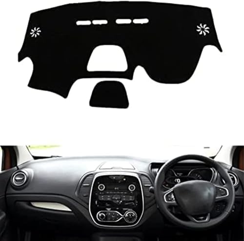 LiyanWu Auto Armaturenbrett Schattierung Matte, Für Renault Captur 2014-2017 Armaturenbrett-Abdeckung Sonnenschutz Pad Instrument Panel Teppiche von LiyanWu