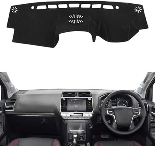 LiyanWu Auto Armaturenbrett Schattierung Matte, Für Toyota Land Cruiser Prado 2018-2019 Armaturenbrett-Abdeckung Sonnenschutz Pad Instrument Panel Teppiche von LiyanWu