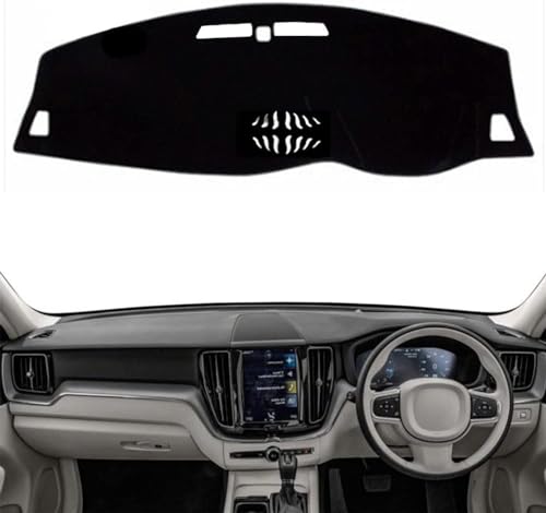 LiyanWu Auto Armaturenbrett Schattierung Matte, Für Volvo XC60 2018-2020 Armaturenbrett-Abdeckung Sonnenschutz Pad Instrument Panel Teppiche von LiyanWu