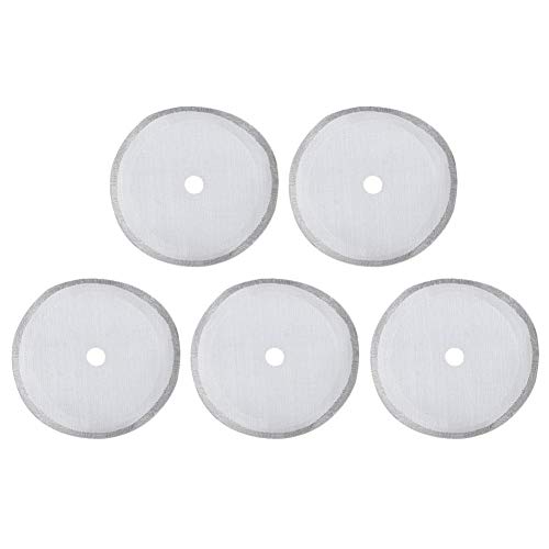5er Pack French Press Ersatzfilter Mesh-Sieb, wiederverwendbarer Edelstahl-Kaffeefilter, tragbarer abnehmbarer Kaffeekannen-Mesh-Filter Zubehör (3 Größen optional)(350 ml) von SYNYEY