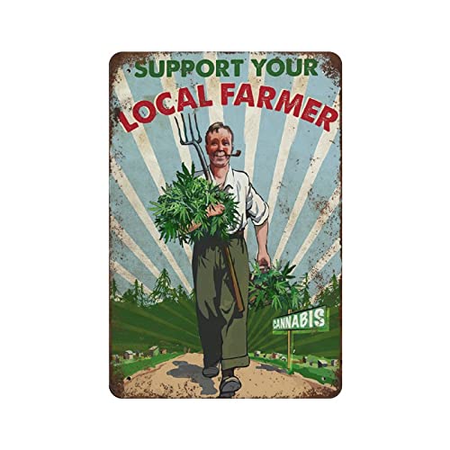 Lustiges Blechschild Weed Support Your Local Farmer Blechschild Weed Blechschild Gartenarbeit Bauernhaus Pub Neuheit Coffee Bar Club Wandposter Hof Garten Bauernhof Mann Höhle Bar Cafe Wohnzimmer Lustiges Blechschild Weed Support Your Local Farmer Blechschild Weed Blechschild Gartenarbeit Bauernhaus Pub Neuheit Coffee Bar Club Wandposter Hof Garten Bauernhof Mann Höhle Bar Cafe Wohnzimmer von Liyinriyns