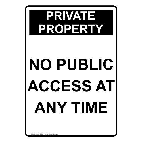 Liz66Ward Schild aus Aluminium mit Aufschrift "Private Property No Public Access at Any Time", lustiges Schild für den Außenbereich, Warnschild, Weißblech, Poster, 20,3 x 30,5 cm Liz66Ward Schild aus Aluminium mit Aufschrift "Private Property No Public Access at Any Time", lustiges Schild für den Außenbereich, Warnschild, Weißblech, Poster, 20,3 x 30,5 cm von Liz66Ward