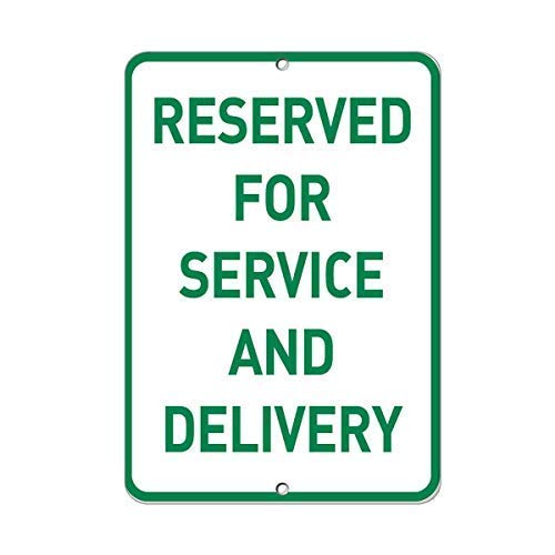 Liz66Ward Schild mit Aufschrift "Reserved Service Delivery Parking", lustiges Aluminium-Metallschild, Warnschild, Blechschild, Outdoor-Hofschild, 20,3 x 30,5 cm Liz66Ward Schild mit Aufschrift "Reserved Service Delivery Parking", lustiges Aluminium-Metallschild, Warnschild, Blechschild, Outdoor-Hofschild, 20,3 x 30,5 cm von Liz66Ward