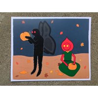 Fall Cryptids Drucken von LizPavlovicDesign