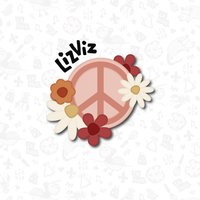 Blumen Kreis-Cookie Cutter. Groovy Cookie 2022 Entwurf von LizViz