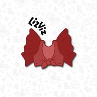 Flatternde Krawatte Top Cookie Cutter. Groovy von LizViz