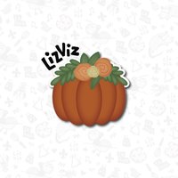 Geblümte Kürbis Ausstecher. Halloween Ausstechform von LizViz