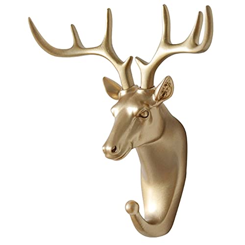 Lizhuzhuzs28 Hakenleiste Schlüsselhalter Wandbehang Haken Hirsch Geweih Wand Kleidergestell for Kleidung selbstklebende Anzeige Racks Schlüsselbügel Wand Lageraufhänger kleiderhaken(1) von Lizhuzhuzs28
