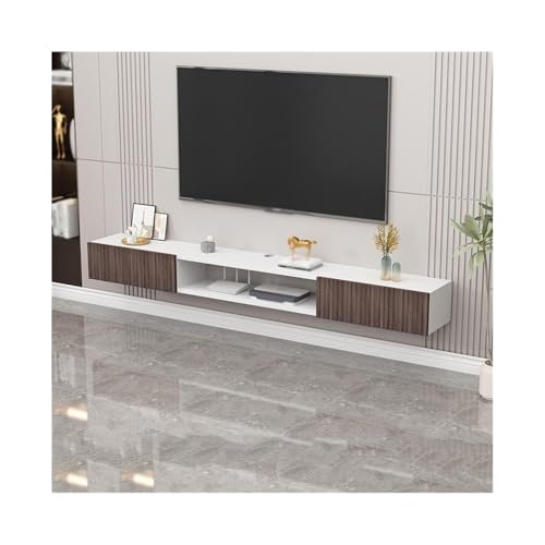 Lizhuzhuzs28 Modern An der Wand montierte Entertainment-Center-TV-Medienkonsole, schwebende Regale mit Tür for das Wohnzimmer Konsole von Lizhuzhuzs28