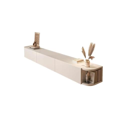 Lizhuzhuzs28 Modern Schwebendes Entertainment-Center, wandmontierter TV-Ständer mit verborgenem und offenem Stauraum Konsole(Groß) von Lizhuzhuzs28