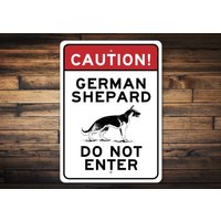 Achtung Hundeschild, Individuelle Vorsicht Hundebesitzer Geschenk, Deutsches Shepard Schild, Deutscher Liebhaber, Geschenk von LiztonSignShop