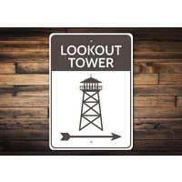 Aussichtsturm Schild, Deko, Schild Für Lookut, Aussichtsturm, Turm Zum Suchen von LiztonSignShop