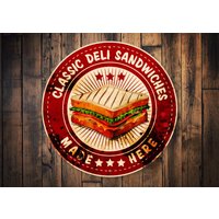 Classic Deli Sandwich Schild, Küchen Food Lovers, Decor, Mama Geschenk, Küche Dekor, Essen von LiztonSignShop