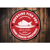 Fisch Fry Schild, Deko, Personalisierte Fry, Geschenk, Bester Gebratener Fisch, Essen Meeresfrüchte Geschenk von LiztonSignShop