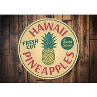Hawaii Ananas Schild, Deko, Schild Für Ananas, Obst Hawaii, Farmer, Farmer von LiztonSignShop