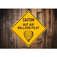 Heißluftballon Schild, Heißluftballonhalter, Luftballon Geschenk, Flyer Dekor, Geschenk Für Heißluftballon von LiztonSignShop