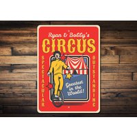 Personalisierter Zirkus, Personalisiertes Geschenk, Vintage Zeichen Für Zirkushaus, Zirkus Dekor, Zirkusliebhaber - Qualitätsschilder von LiztonSignShop