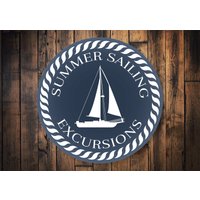 Segelboot Schild, Deko, Geschenk, Geschenk Für Segelboote, Segelliebhaber von LiztonSignShop