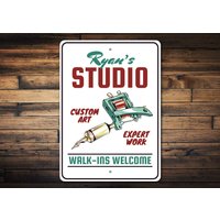 Tattoo Studio Schild, Custom, Shop Geschenk, Künstler, Dekor, Haut Künstler - Store Schild von LiztonSignShop