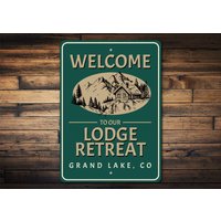 The Lodge Exerzitien Schild, Liebhaber Life, Schild Für Die Lodge, Hütte Geschenk Zeichen Abenteuer, Süßes Hütten Dekor von LiztonSignShop