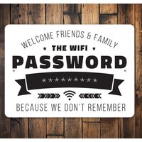 Wifi Passwort Schild, Benutzerdefiniertes Home Geschenk, Dekor Für Wifi, Bedürfnisse, Geschenk Die Familie von LiztonSignShop