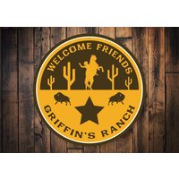 Yellowstone Ranch Schild, Gelbstein Deko, Geschenk Für Cowboy, Cowboy Geschenk, Familien von LiztonSignShop