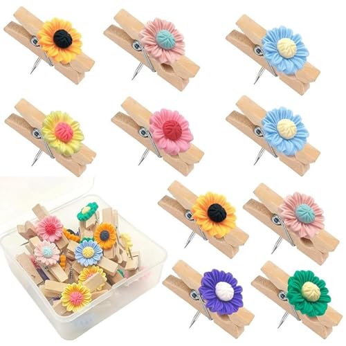 Ljmyy 10 Stück bunte Blumen-Reißzwecken, dekorative Reißzwecken für Pinnwände, Foto-Displays, Bastelprojekte, Blumenclip, Reißzwecken Ljmyy 10 Stück bunte Blumen-Reißzwecken, dekorative Reißzwecken für Pinnwände, Foto-Displays, Bastelprojekte, Blumenclip, Reißzwecken von Ljmyy